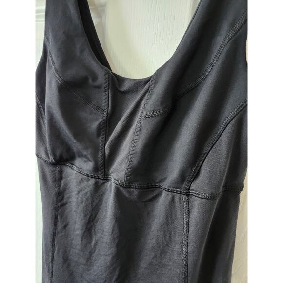 Lululemon Size 4 Black Tank Shirt Shapewear Compression Work out Athletic - Picture 3 of 7